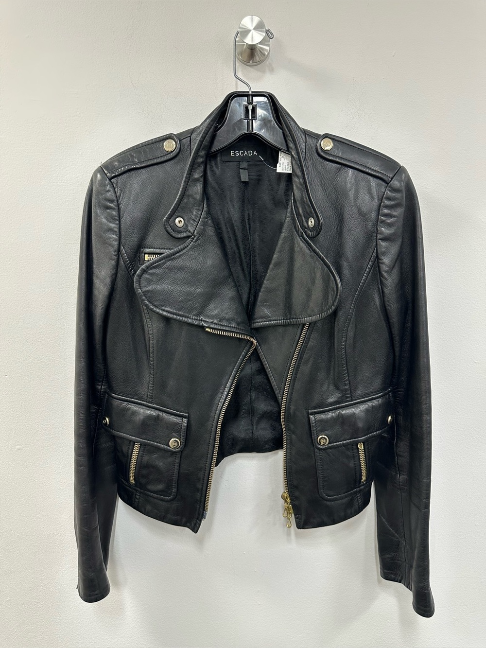 vintage Escada moto leather Jacket